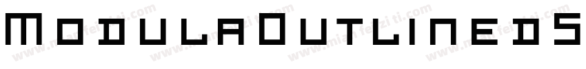 ModulaOutlinedSmallCaps Regular字体转换